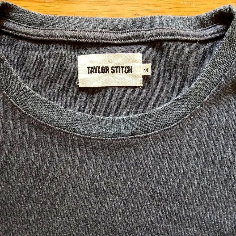 Taylor Stitch Heavy Bag Tee in Heather Grey - Size 44 XL NWOT
